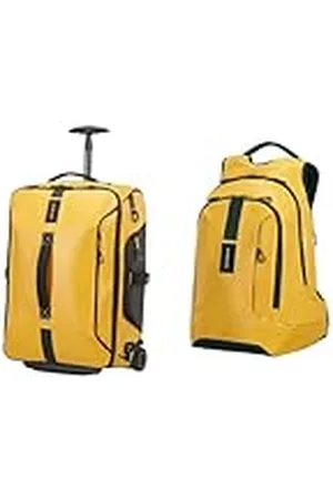 Samsonite Paradiver Light Bolsa de Viaje con Ruedas, S (55Cm-48,5L), Amarillo & Paradiver Light Backpack, Mochila para Portátil para Unisex, Amarillo (Yellow), L+ (43 cm - 24 L)