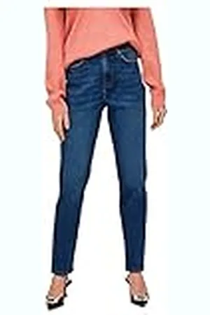 VILA Vinaomi Jo Dbd HW Mom Jeans-Noos, , 38W / 30L para Mujer