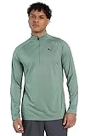 PUMA M TAD Tech Fabric Mix 1/4 Zip, Camisas Hombre,