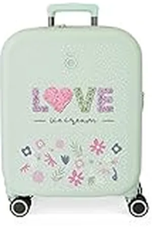 Enso Love Ice Cream Maleta de Cabina Verde 40x55x20 cms Rígida ABS Cierre TSA Integrado 37L 2,74 kgs 4 Ruedas Dobles Equipaje Mano
