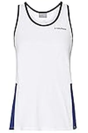 Head Camiseta de Tirantes para Mujer Club W, Blanco/Real, XL