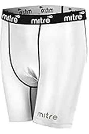 Mitre Neutron - Pantalones Cortos de fútbol para Hombre, Color Blanco, Talla X Small
