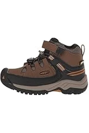 Keen 1019831 Unisex Niños Botas para senderismo, Tierra Oscura/Marrón Dorado, 30 EU