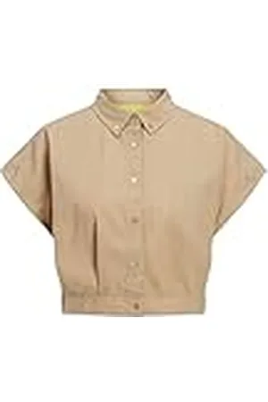 JJXX Jxpenny Linen SL-Camiseta de Manga Corta Blusa de Camisa, , L para Mujer