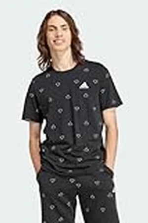 adidas Hombre Seasonal Essentials Monogram Graphic tee, , L