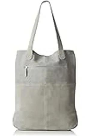 VERO MODA VMTARA Suede Net WP3 - Shopper Mujer, Color Gris, Talla 34x44x6 cm (B x H x T)