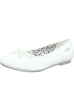 QS by s.Oliver Casual - Bailarinas de Material sintético niña, Color Blanco, Talla 35