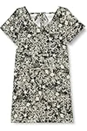 USHA Vestido, Negro y Multicolor, XXL para Mujer