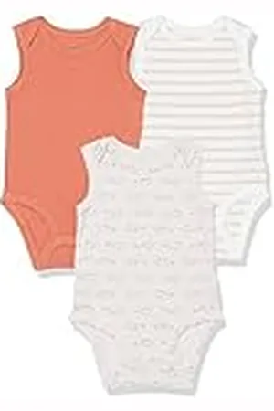 Amazon Body sin Mangas de Punto elástico de algodón (Anteriormente Amazon Aware) Unisex Bebés, Pack de 3, , Prematuro