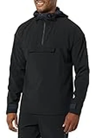 Amazon Chaqueta con Capucha con Bloques De Color De Tejido Elástico Y Cremallera De Un Cuarto Hombre, , XXL