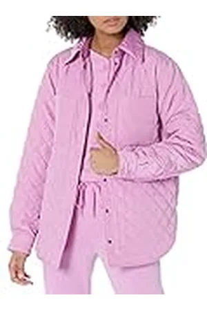 Amazon Chaqueta Tipo Camisa Acolchada y Holgada de poliéster Reciclado, Disponible en Tallas Grandes (Anteriormente Amazon Aware) Mujer, , XXS