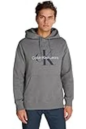 Calvin Klein Jeans Seasonal Monologo Regular Hoodie J30j320805 Sudadera con Capucha, , 4XL Grande Hombre