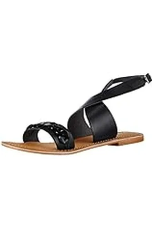 VERO MODA Sandalias de Piel Vmkaroline, Correa para el Tobillo Mujer, , 38 EU