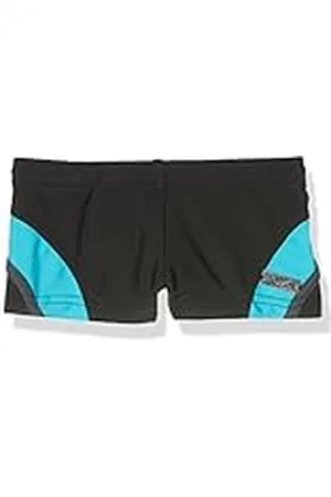 Haute Pression Bañador de Alta presión para niño, Negro (Negro/Gris/Azul), 8 años