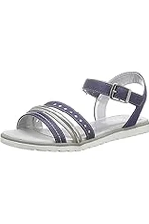 QS by s.Oliver 5-5-48205-28, Sandalias Niñas, Azul (NAVY COMB. 891), 33 EU