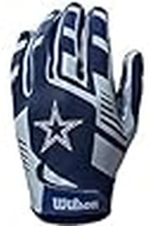 Wilson Guantes NFL TEAM SUPER GRIP, Talla única para jóvenes, Silicona/licra elástica