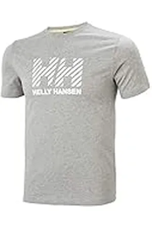 Helly Hansen Active - Camiseta para Hombre, Hombre, Camiseta para Hombre, 53428, Gris, Small