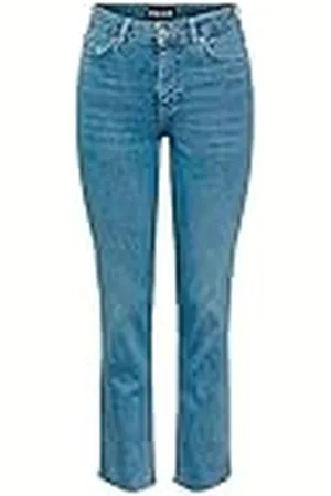 Pieces® Pcdelly Straight MW Ankl Lb124 Noos BC Pantalones, , 30W / 30L para Mujer