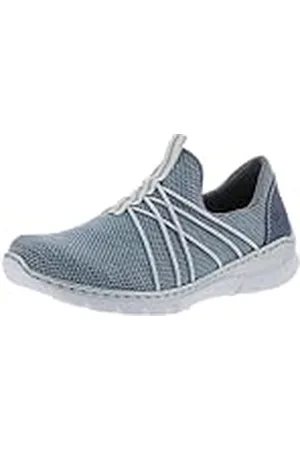 Rieker Frühjahr/Sommer L32K1, Zapatillas sin Cordones Mujer, Azul (Adria/Jeans/ 12 12), 42 EU