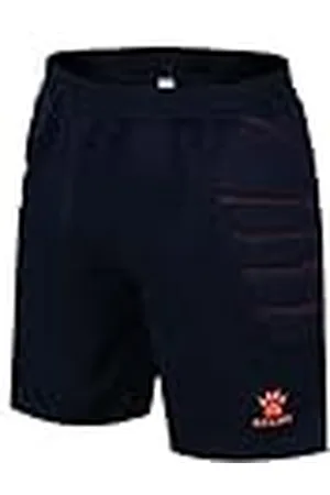 kelme Pantalon Basico Portero Corto, Niños, Dark Blue/Neon Orange, 140