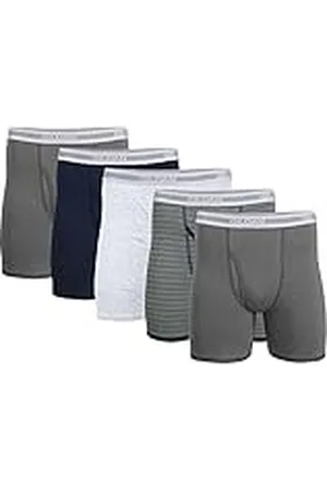 Gildan Underwear Boxer Briefs, Multipack Ropa Interior de Hombres, , XL (Pack de 5)