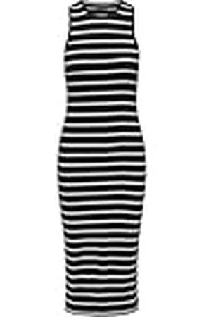 ONLY Onlbelfast Stripe S/L Mididress Jrs Noos Vestido Midi, , M para Mujer