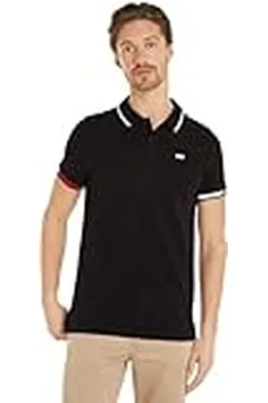 Tommy Hilfiger TJM REG Flag Cuffs Polo DM0DM12963 Polos de Manga Corta, , XS para Hombre