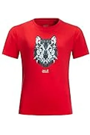Jack Wolfskin Marca Wolf T K Camiseta, , 104 Unisex niños