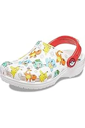 Crocs Classic Pokemon Clog T Obstrucción Unisex Niño,Blanco Multicolor,19/20 EU