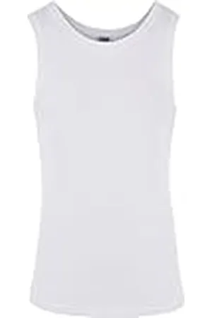 Urban classics Mens Kaupzenpulli - Camiseta de tirantes para hombre, color (White), talla Medium (talla del fabricante: Medium)
