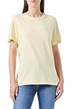 Tommy Hilfiger REG Corp Logo C-NK SS WW0WW40276, Camisetas de Punto de Manga Corta, Mujer, , M