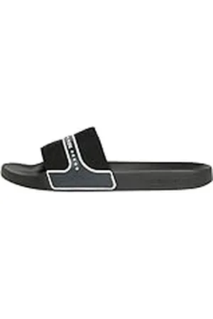 Calvin Klein Jeans Slide Neoprene Snap YM0YM00960, Chancla Deslizable Hombre, Negro (Black/Bright White), 40 EU