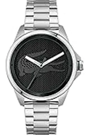 Lacoste Reloj Analógico de Cuarzo para Hombre Colección LE Croc con Correa de Acero Inoxidable Plateada - 2011131