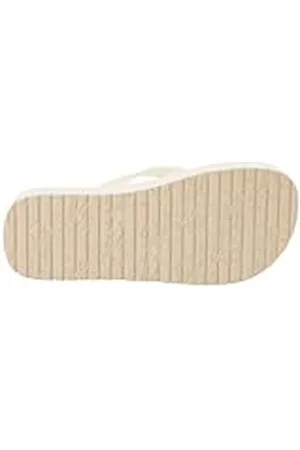 Calvin Klein Jeans Beach Sandal Flatform MONOLOGO YW0YW01617, Chancla Mujer, Negro (Eggshell/White), 41 EU
