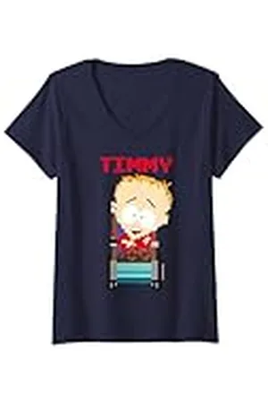South Park Mujer Timmy Pixelado Camiseta Cuello V