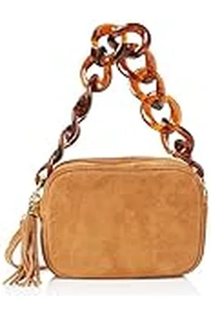 USHA Henkeltasche aus Veloursleder, Bolso con asa de Gamuza Mujeres
