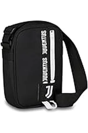 7 for all Mankind Juventus - Bandolera para niños y adolescentes, blanco y negro, correa ajustable, deporte y tiempo libre