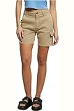 Urban classics Ladies High Waist Cargo Shorts Pantalones, , 34 para Mujer