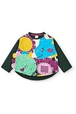 Tuc Tuc Camiseta Manga Larga Verde con Estampado de Dinosaurios para niña colección Cyber Dino (Talla 1 años)