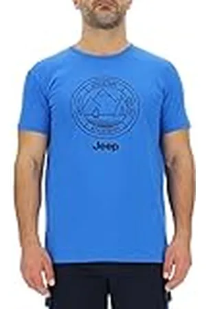 Jeep O102740-Q028 J Camiseta Hombre Mountains Adventure Guaranteed - Since 1941" - Estampado Grande J23S S