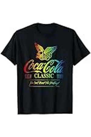 Coca-Cola Always Coca Cola Classic Rainbow Retro Print Pride Camiseta