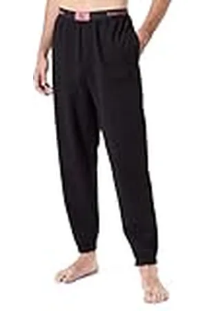 Calvin Klein Jogger M2393E Pantalones deportivos, Black W/ Calypso Coral, L Hombre