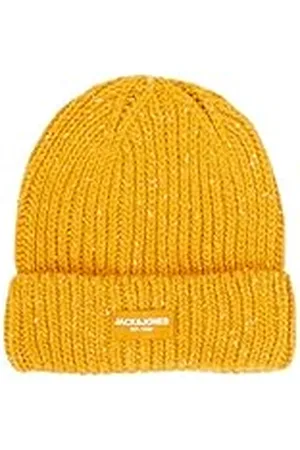 JACK & JONES Jaccliff Nap Beanie Gorro, Honey Gold, Talla única Hombres