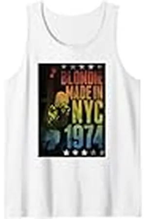 Blond Amsterdam Rainbow Made in NYC 1974 Vintage Band Camiseta sin Mangas