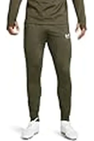 Under Armour UA Challenger Training Pant Pantalones de chándal para hombre, pantalones largos deportivos para jugar al fútbol o correr, color negro/amarillo fluorescente