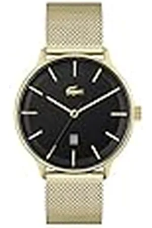 Lacoste Reloj Analógico de Cuarzo para Hombre Colección Club con Correa de Malla de Acero Inoxidable de Color Dorado - 2011224