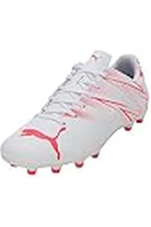 PUMA Attacanto FG/AG, Zapatillas de fútbol Hombre, White Fire Orchid, 42.5 EU