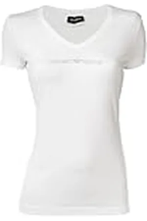 Emporio Armani T-Shirt Camiseta V-Neck Iconic Mujer, , S