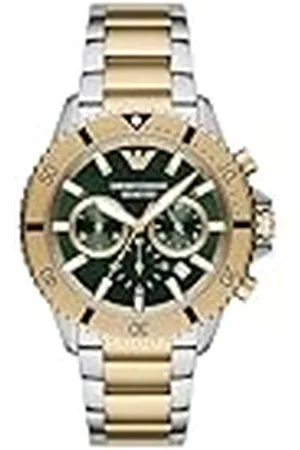 Emporio Armani Reloj para hombre de acero inoxidable con cronógrafo, AR11586