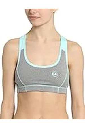 Ultrasport Fitness/Sport Soutien-Gorge Sujetador, Mujer, Gris/Agua, M